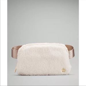 Lululemon Ivory Fleece Everywhere Belt Bag